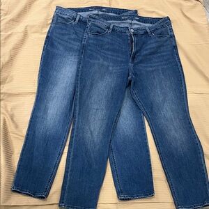 Old Navy jeans size 14 short Classic Blue Women's Jeans lot 2 pairs